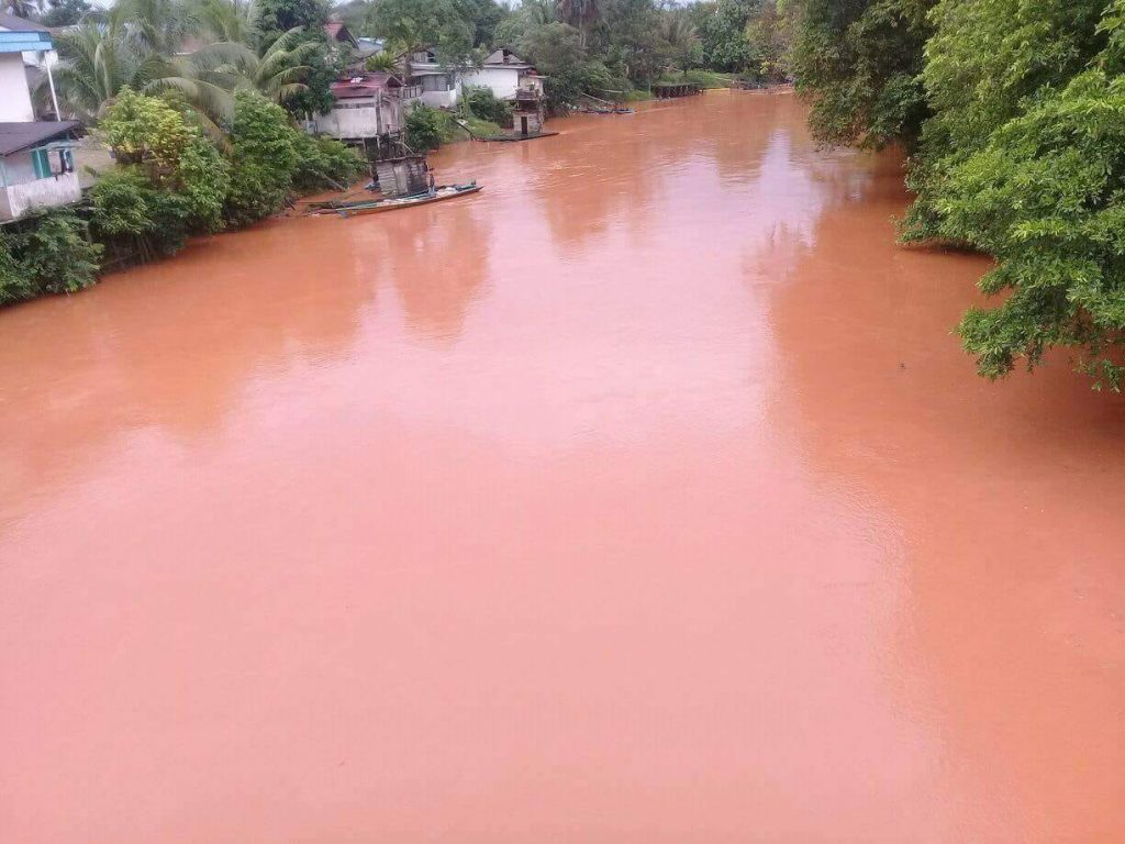 Jika Sungai KUALAN SP. HULU sekarang seperti ini.. SALAH SIAPA YA?. Foto dok. Frisko Wijaya
