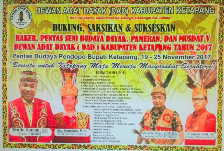 Tinggal Menghitung Jam, Pentas Seni & Budaya Dayak Ketapang 2017 Siap Digelar