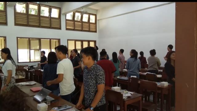 Peserta pelatihan jurnalistik tingkat dasar Sabtu (1/4/ 2018), bertempat di Universitas Sanata Dharma Yogyakarta. (Foto: IST)