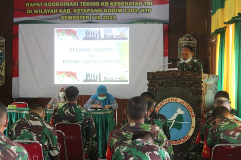 Kodim 1203/Ktp Gelar Rakornis KB Kes TNI