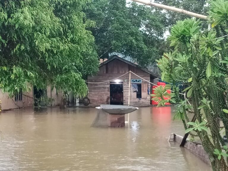 Banjir melanda desa Alam Pakuan, Kecamatan Sandai. (Photo : IST/MONGA)